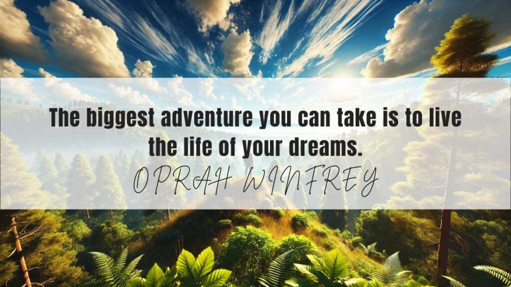 A motivational quotation and illustration from Oprah Winfrey dated September 16, 2024